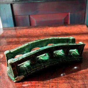 Green Ceramic Bridge Sculpture